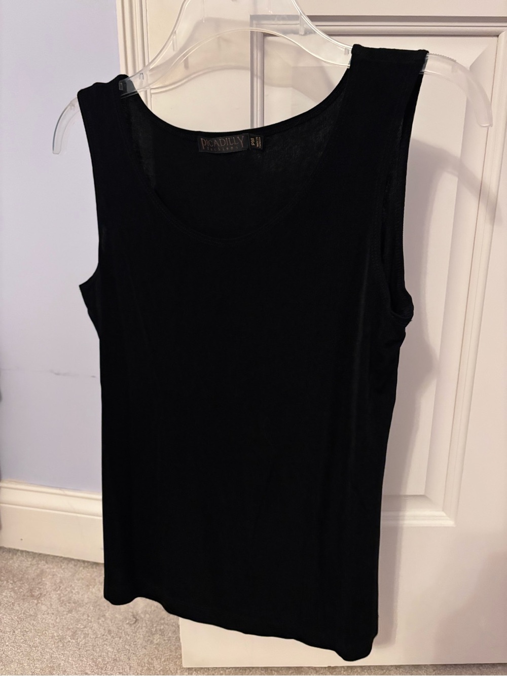 Picadilly Fashion Black Sleeveless Scoop Neck Tank